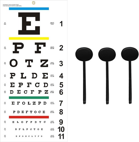 Eye chart upgraded snellen - chart,,